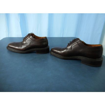 LAZZERI MANIFATTURE OXFORDS MENS DRESS SHOES 13 M BROWN LEATHER ITALY 5226