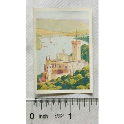 1930s Nestle's Pictorial World Atlas stamp No. 88 Rhineland Castle, Germany