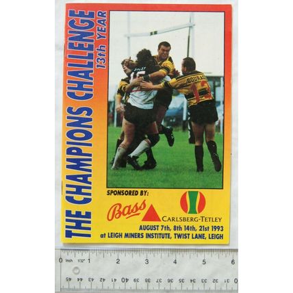 1993 programme The Champions Challenge, 13th Year, Leigh Miners Institute