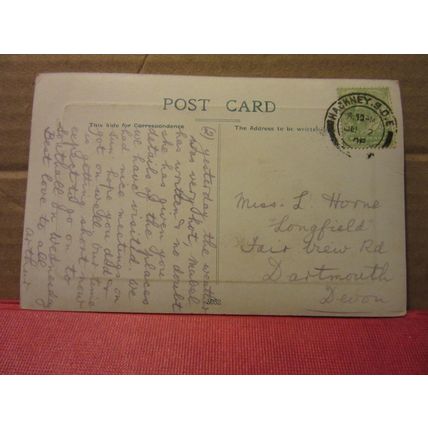 ST. PAUL'S CATHEDRAL, LONDON used antique postcard 1908 pm #