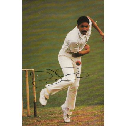 Philip De Freitas Leicester Cricket Hand Signed Limited Edition Photo Postcard