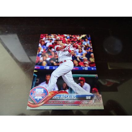 2018 Topps Card # 259 Rhys Hoskins Near Mint (7) Philadelphia Phillies (AA)