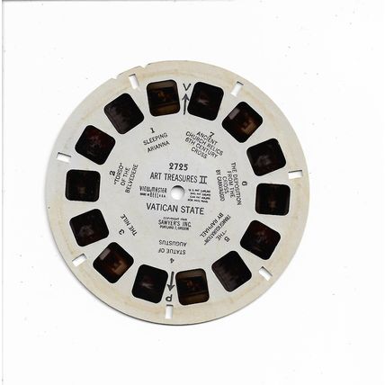 Sawyers View-Master Reel 2725 - Art Treasures II, Vatican State - 3D