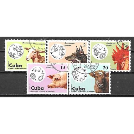 Cuba N° 1886/88 1890/91 YVERT OBLITERE ( USED )