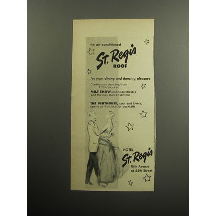 1957 Hotel St. Regis Advertisement - The air-conditioned St. Regis Roof
