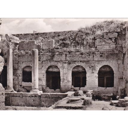 Corinth Fountainhead of Peirene Greece Real Photo Postcard unused pinhole
