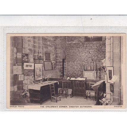 Childrens Corner Chester Cathedral Cheshire Postcard unused VGC