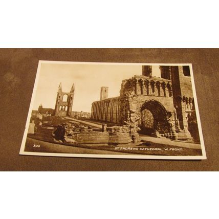 Valentines Real Photographic Postcard- St Andrews Cathedral - Fife, Scotland