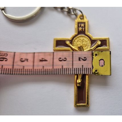 New Metal CRUCIFIX Keyring Key Chain CHRISTIAN CATHOLIC JESUS ON THE CROSS