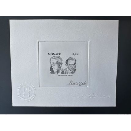 Monaco 2017 YT 2713 Epreuve d'artiste Jean Anouilh théâtre Theater Art Kunst