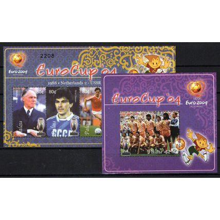 Palau 779-780 MNH Euro Cup Sports Games Soccer ZAYIX 0701M0002M