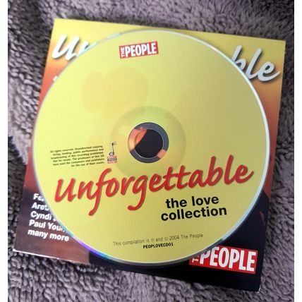Unforgettable (The Love Collection) : Promotional CD from the Sunday People