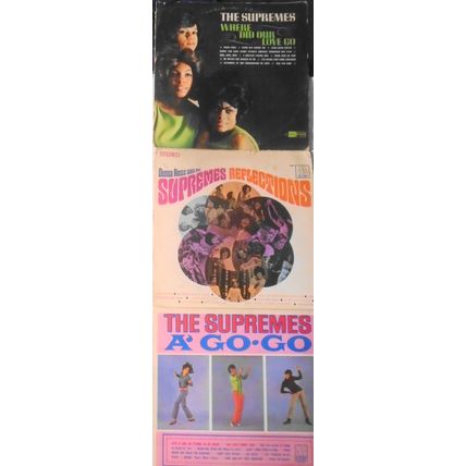 Diana Ross & The Supremes - Lot of 3 vinyl LP vintage Motown record albums