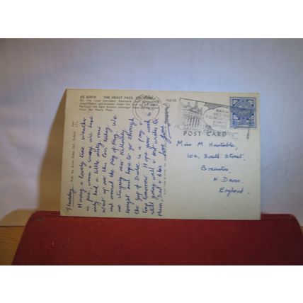 THE HEALY PASS, Co. CORK IRELAND.. used postcard 1968? pm =