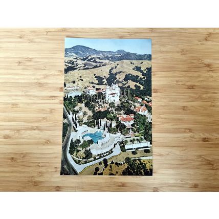 1966 Hearst Castle, California San Simeon Aerial View, Magazine Photo Print