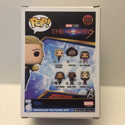 NEW Marvel The Marvels Captain Marvel Funko Pop Figure #1249 & #1257