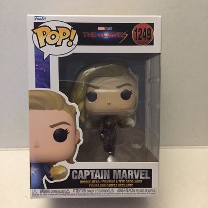 NEW Marvel The Marvels Captain Marvel Funko Pop Figure #1249 & #1257