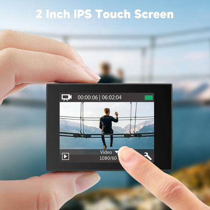 AKASO EK7000 Pro 4K30Fps Action Camera with Touch Screen EIS 131Ft Waterproof Un