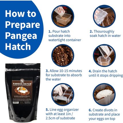 Pangea Hatch Premium Reptile Egg Incubation Substrate (1 Lb) (Package May Vary)