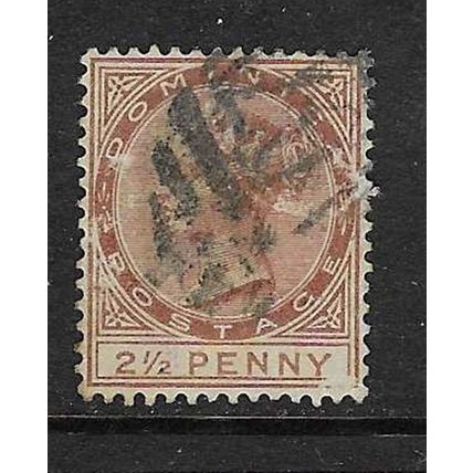 DOMINICA 1882-3 QV WMK CROWN CA 2½d USED SG15