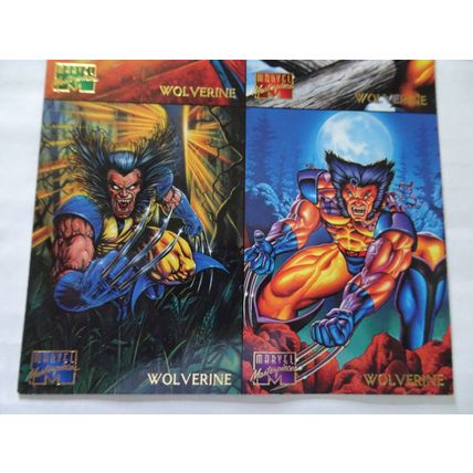 Marvel Masterpieces 1995 Uncut 4 Card Trading Promo Sheet - Wolverine Mutant