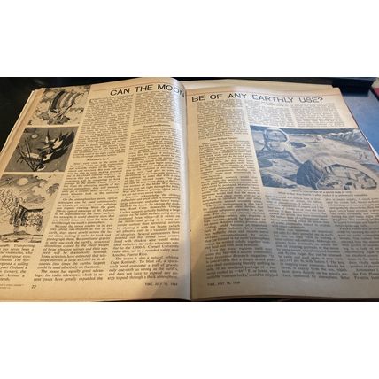 Time Magazine July 18, 1969 Issue To The Moon