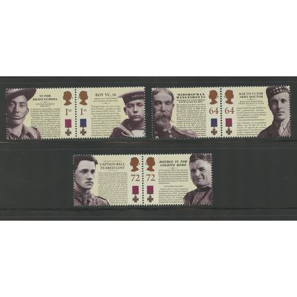 Great Britain 2395a, 2397a, 2399a (2394-2399), 2006 Victoria Cr, VF MNH (GB514)