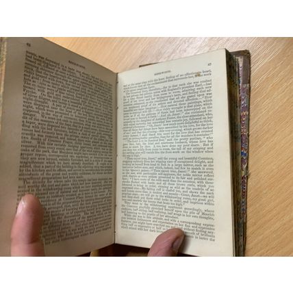 1862 SIR WALTER SCOTT "THE ABBOT / KENILWORTH" ANTIQUE HB BOOK (P4)
