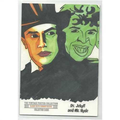 CLASSIC VINTAGE MOVIE POSTERS 'SKETCH' card DR.JEKYLL & MR.HYDE