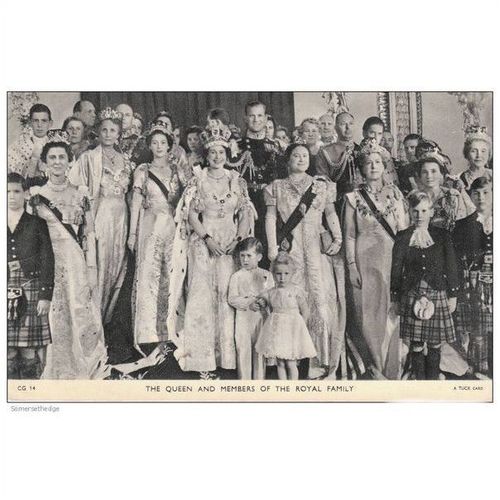 The Queen And Members Of The Royal Family Postcard (ROY1088)