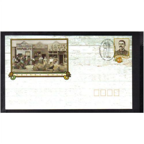 1992 AUSTRALIA FDC DESRT GOLD ARTHUR BAYLEY "COOLGARDIE WA"