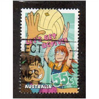 AUS 2009 55c 'LETS GET ACTIVE' FINE USED (EBID29-083)