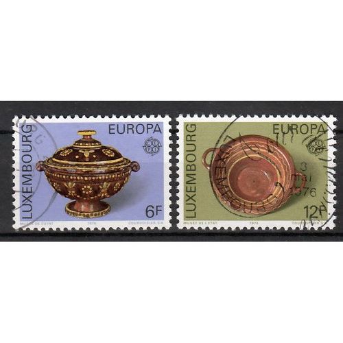 Luxemburg Europa Cept 1976 gestempeld