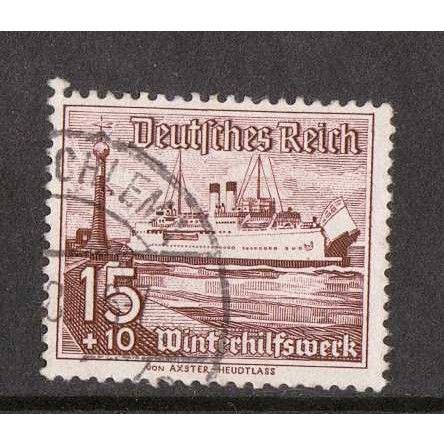 GERMANY DEUTSCHES REICH THIRD REICH 1937 WINTER RELIEF FUND 15pf VERY FINE USED