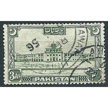 Pakistan 1948 SG31 3a Green Fine Used .. ..