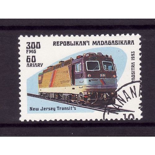MADAGASCAR 1993 SG1121 300F NEW JERSEY TRANSIT DIESEL FINE USED