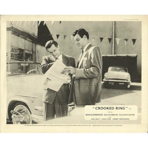 CROOKED RING Rod Cameron, Gale Robbins 1956 F-O-H Stills Set (8)