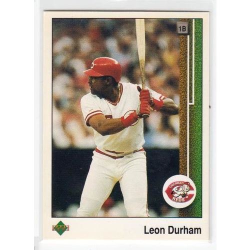 1989 Upper Deck Leon Durham baseball card #354 – Reds