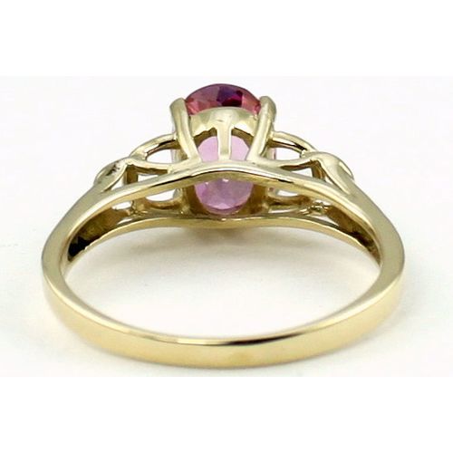 Pure Pink Topaz, 10KY Gold Ring, R300