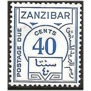 Zanzibar 1936 D29 40c Ultramarine Postage Due Mounted Mint. ..