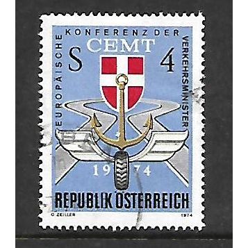 AUSTRIA 1974 4s EUROPEAN TRANSPORT SG 1710 FINE USED