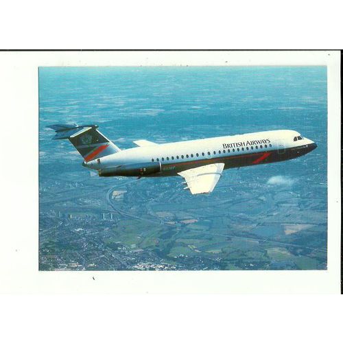 Aviation BRITISH AIRWAYS BAe 1-11 Official Postcard (PC008)