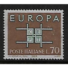 ITALY 1963 EUROPA 70L COOPERATION 1102 FINE USED