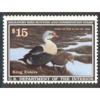 RW58 $15 King Elders Fine MNH R0501