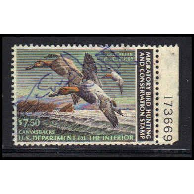 Used RW49 $7.50 Canvasbacks Very Fine K5615