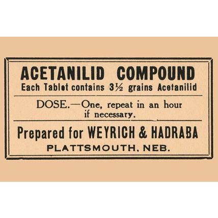 Acetanild Compound 12 x 18 Poster