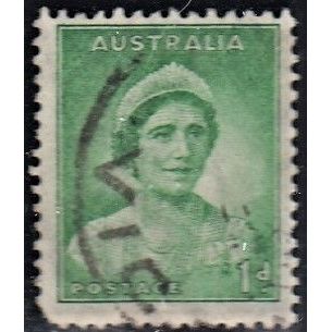 AUSTRALIA, 1937 1d Queen Elizabeth p13.5 X 14, SG 165 (Scott #167), used
