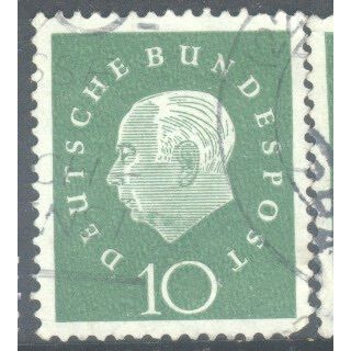 Germany 1959 - 10pf green - President Heuss - used 7