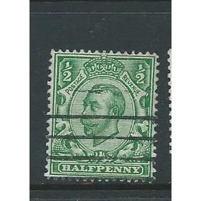 george v downey head watermark crown sg338 sg 338 deep green used