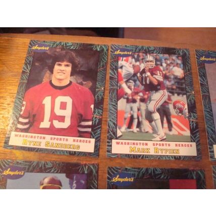 1992, RARE, Complete set of 8, Little Sun/Snyders Bread, Washington Sports Heroe